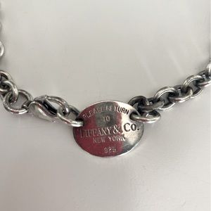 Return to Tiffany Oval Tag Necklace